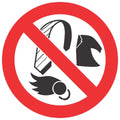 No Loose Clothing, Ties, Jewellery And Unconfined Long Hair safety sign (PV12)