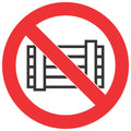 No Stacking, Do Not Obstruct SABS safety sign (PV14)