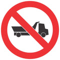 No Entry For Heavy Vehicles SABS safety sign (PV15)