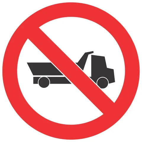 No Entry For Heavy Vehicles SABS safety sign (PV15)