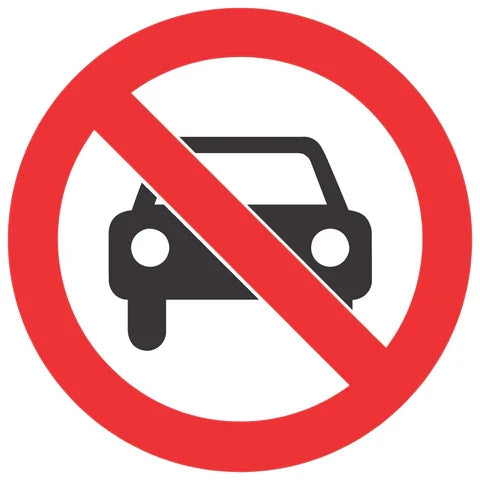 No Entry For Vehicles SABS safety sign (PV16)
