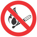No Fires And Open Flames SABS safety sign (PV2)