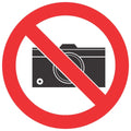 No Cameras SABS safety sign (PV21)