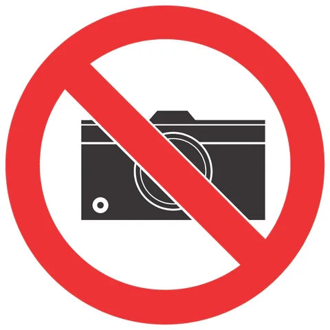 No Cameras SABS safety sign (PV21)