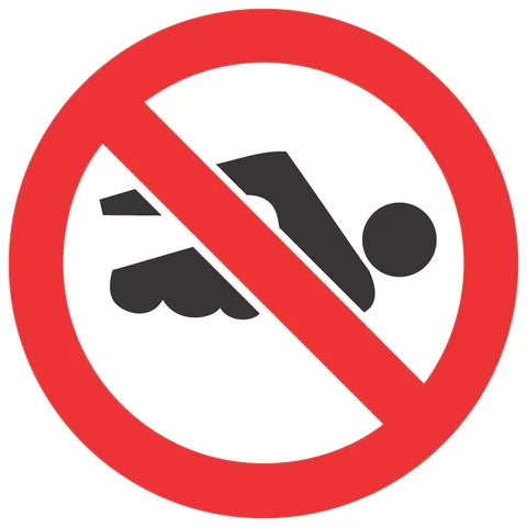 No Swimming SABS safety sign (PV24)