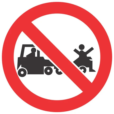 No Lifting On Trolleys SABS safety sign (PV30)