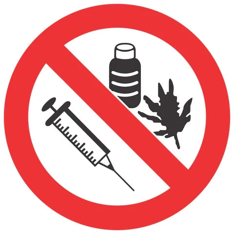 No Drugs SABS safety sign (PV34)