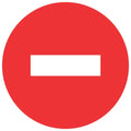 No Entry SABS safety sign (PV6)