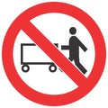 No Hand Trolleys SABS safety sign (PV9)