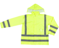 Poineer Hi-Viz Rain Jacket Lime