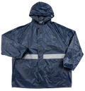 Rubberrised Rain Suit With Reflective Tape