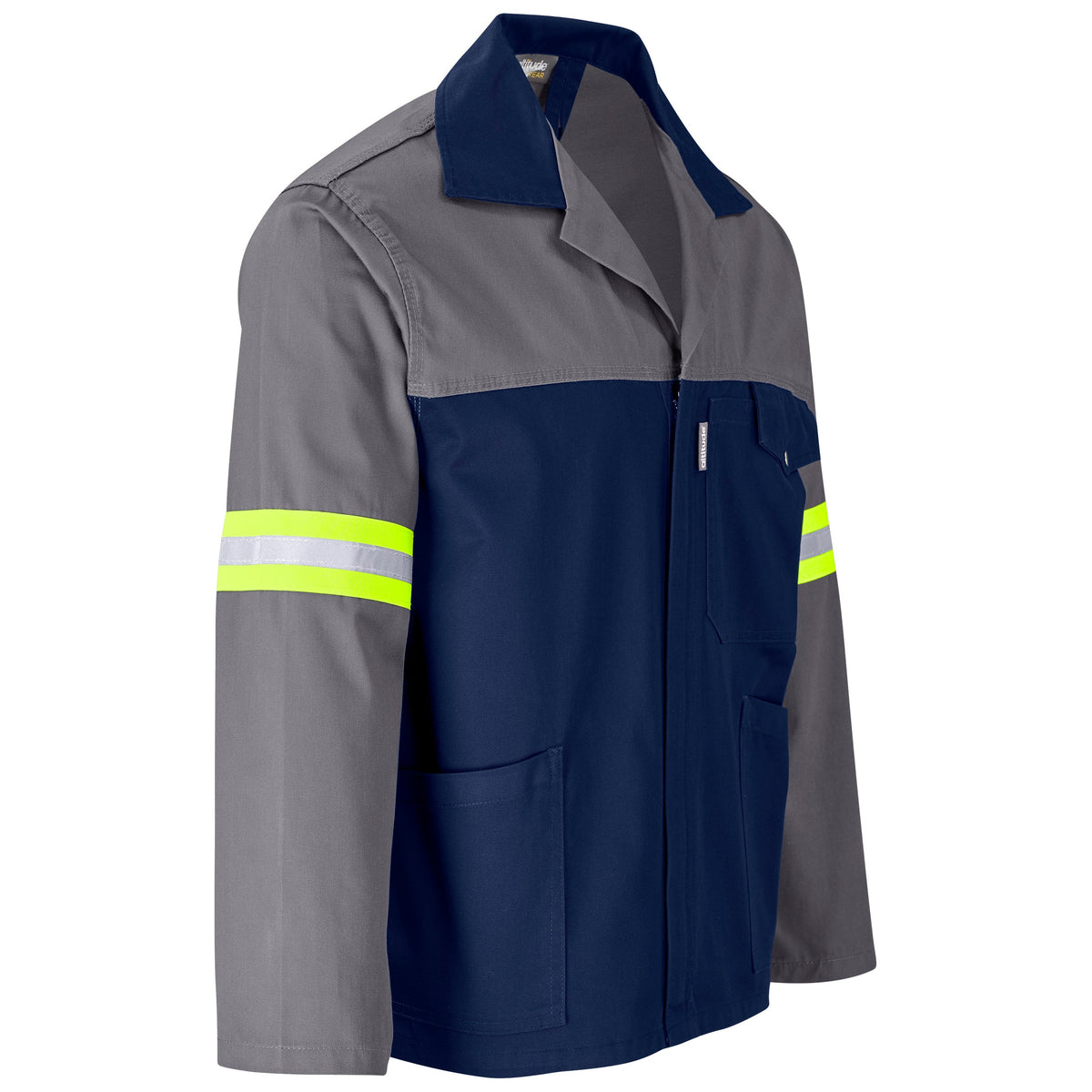 Site Premium Two-Tone Poly Cotton Jacket - Reflective Arms