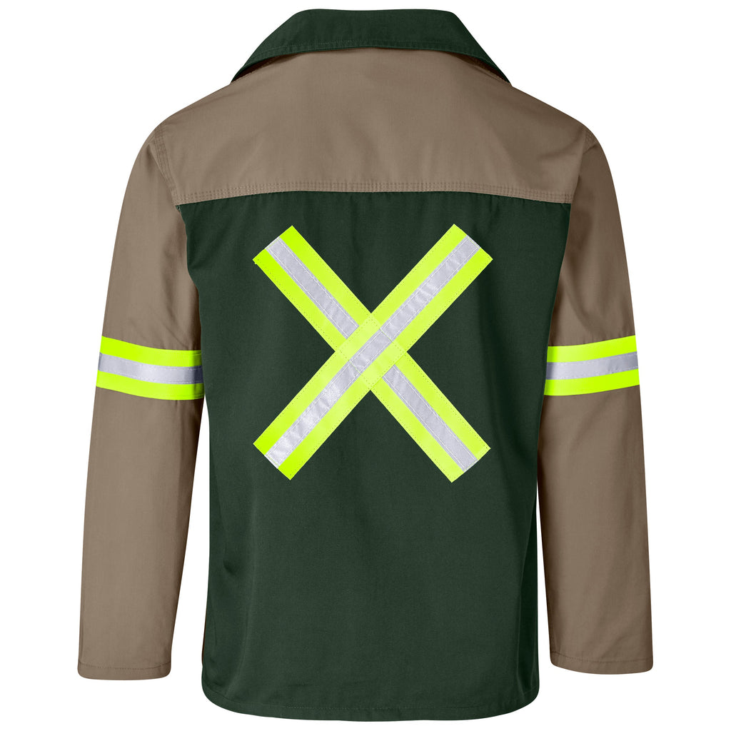 Site Premium Two-Tone Poly Cotton Jacket -Reflective Arms & Back