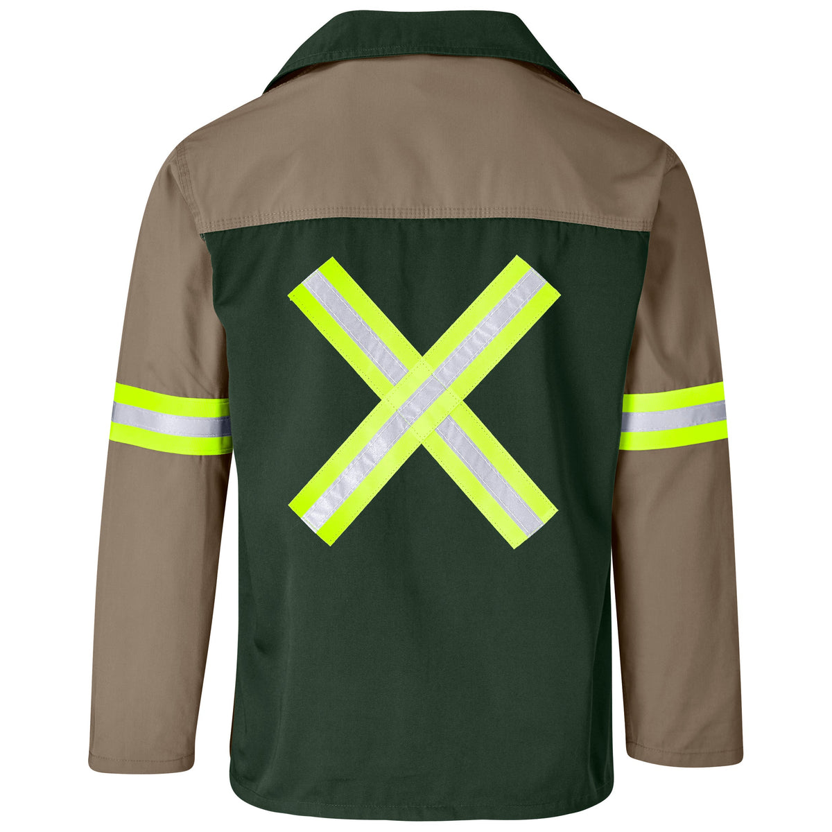 Site Premium Two-Tone Poly Cotton Jacket -Reflective Arms & Back