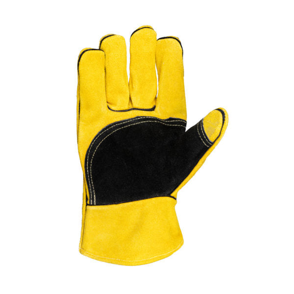 Tru Touch Yellow Lined Welders Superior Wrist Length Gloves