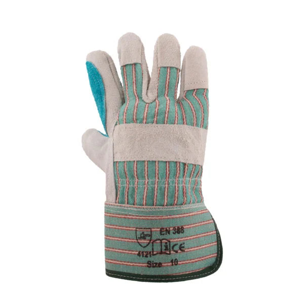 REBEL Tru Touch Leather Rigger Candy-Striped Gloves