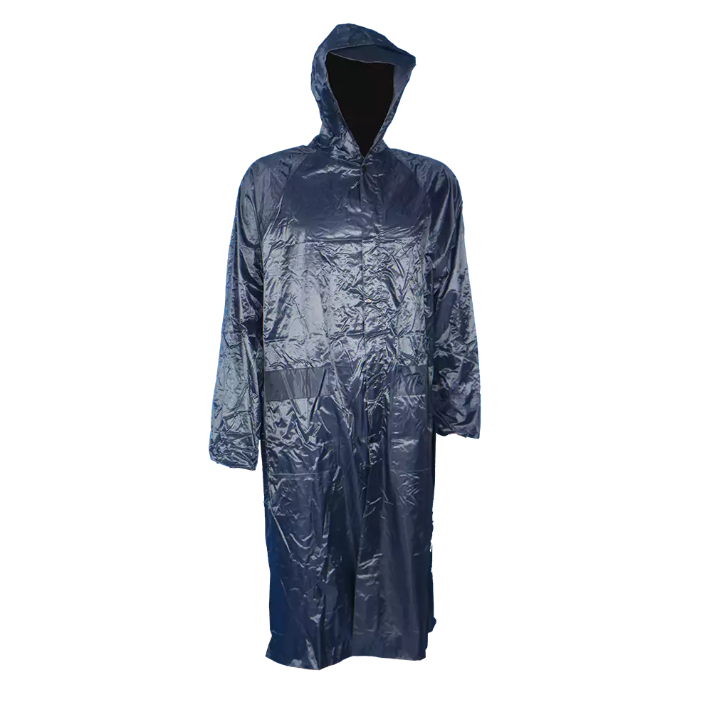 PVC Rubberised Rain Coat Navy