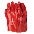 PVC Red Terrycloth Palm Gloves - 27cm