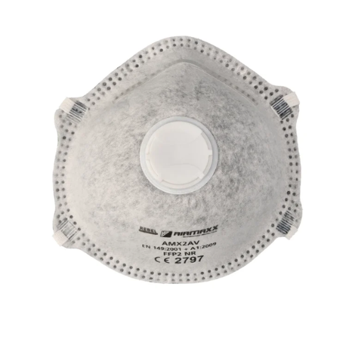 REBEL Airmaxx FFP2V Dust Mask with Active Carbon and Valve (60 packets)