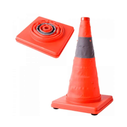 450mm Foldable Traffic Cone – Compact, Durable &amp; High-Visibility Safety Solution