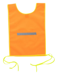 Orange Reflective Solid Material Bib