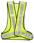 Lime Refective Bib With Adjustable Velcro Attatch Mining Style