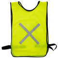 Lime Refective Bib - Adjustable Velcro Attatch Government(Epwp) Style