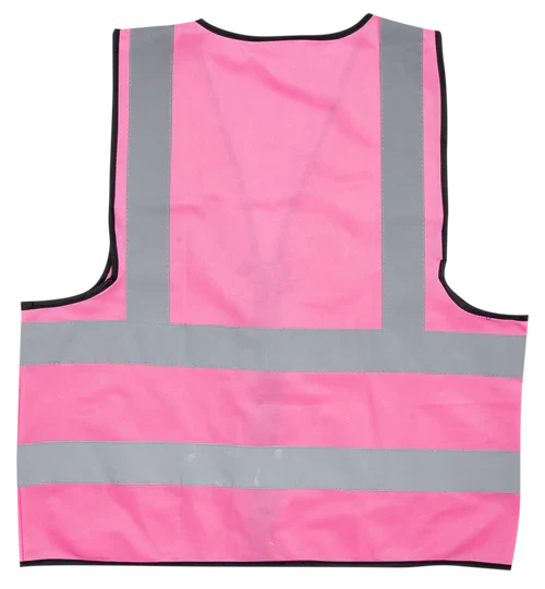Pioneer®Pink Reflective Vest With Zip & Id Pouch