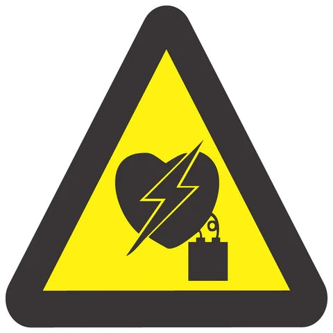 Beware Of Electro-Magnetic Interference On Heart Pacemaker safety sign (WW27)