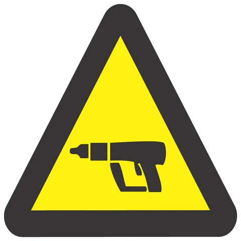 Beware Of Nail Gun SABS safety sign (WW31)