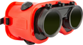 Brazing/Gas Cutting Welding Goggles - Red Frame