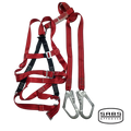 Pinnacle Alpha Double Lanyard Full Body Harness Scaffold Hook With Waist Belt