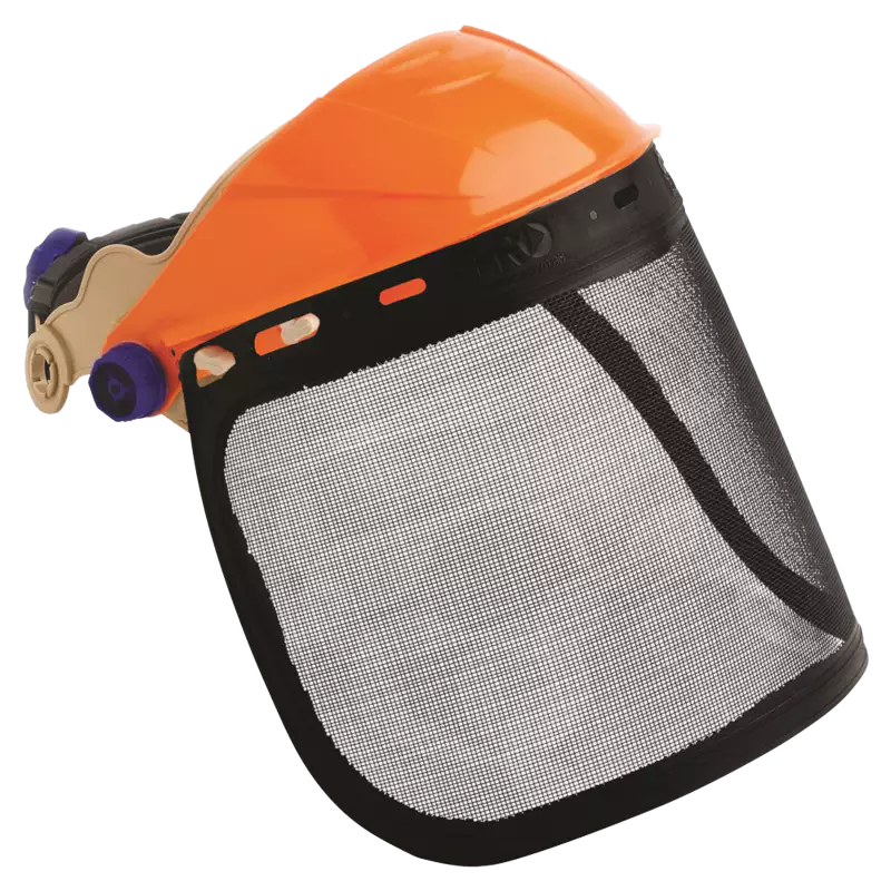 Face Shield With Metal Mesh Visor